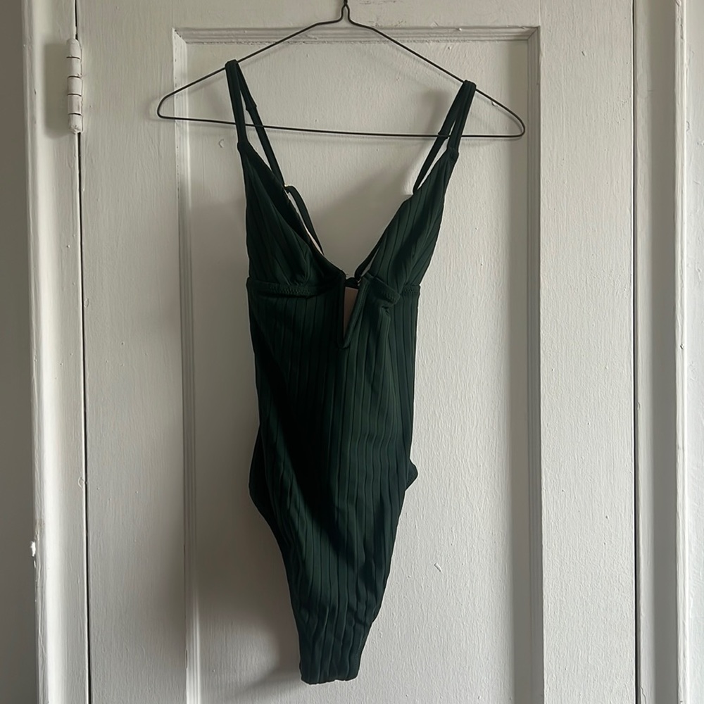 Shade Shore Dark Green Small One Piece Swimsuit